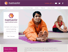 Tablet Screenshot of namasteyogacentre.co.uk